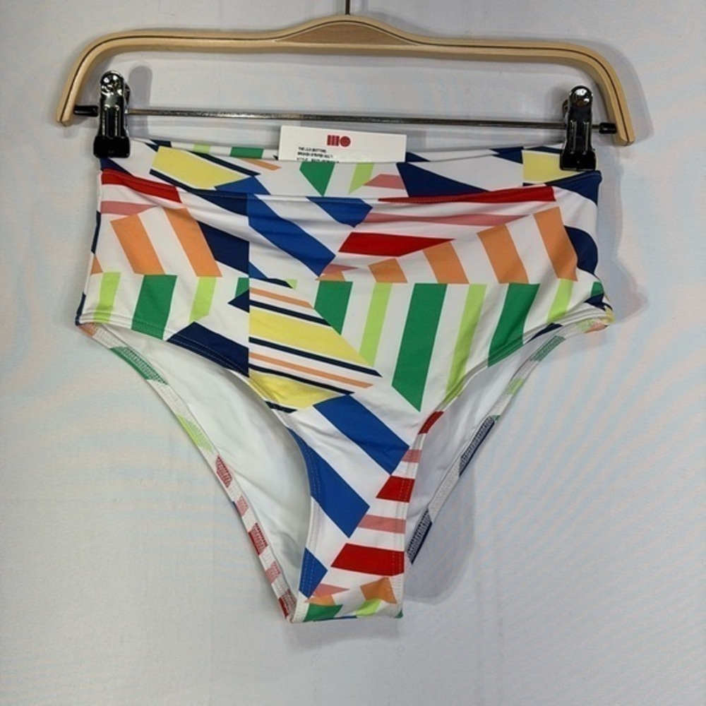 ♣️ nwt Solid & Striped the Lilo, broken stripes, multi swimsuit bottom